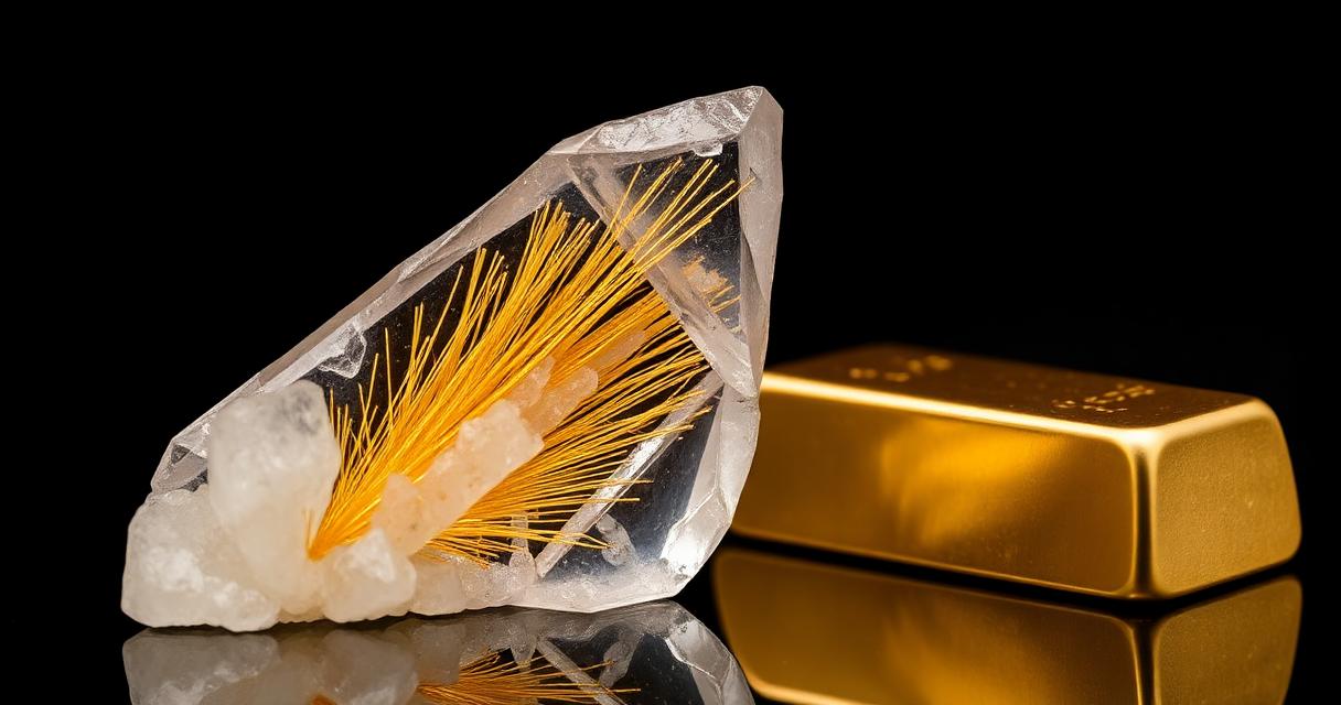 THẠCH ANH TÓC (RUTILATED QUARTZ) VÀ VÀNG: KHI VÀNG TĂNG “NÓNG” NHƯNG TÓC THẠCH ANH VẪN GIỮ VẺ ĐẸP ĐỘC BẢN